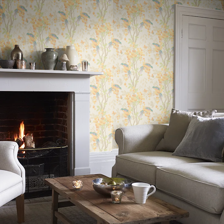 0291LONOUVE - Loriini Wallpaper - Nouveau - Little Greene