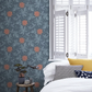 0291MONIGHT - Monroe Wallpaper - Night Flower - Little Greene