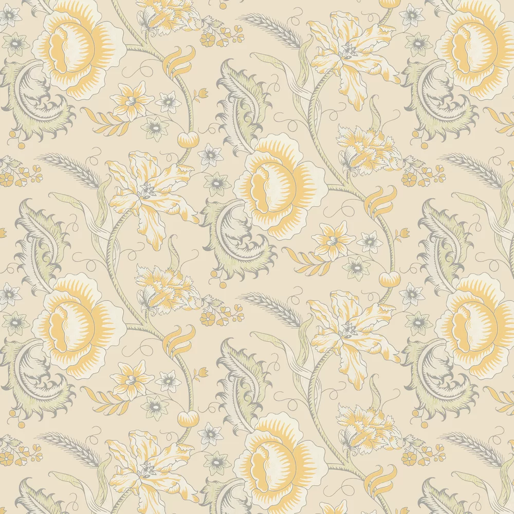 0291WOCLAUD - Woodblock Trail Wallpaper - Claude - Little Greene