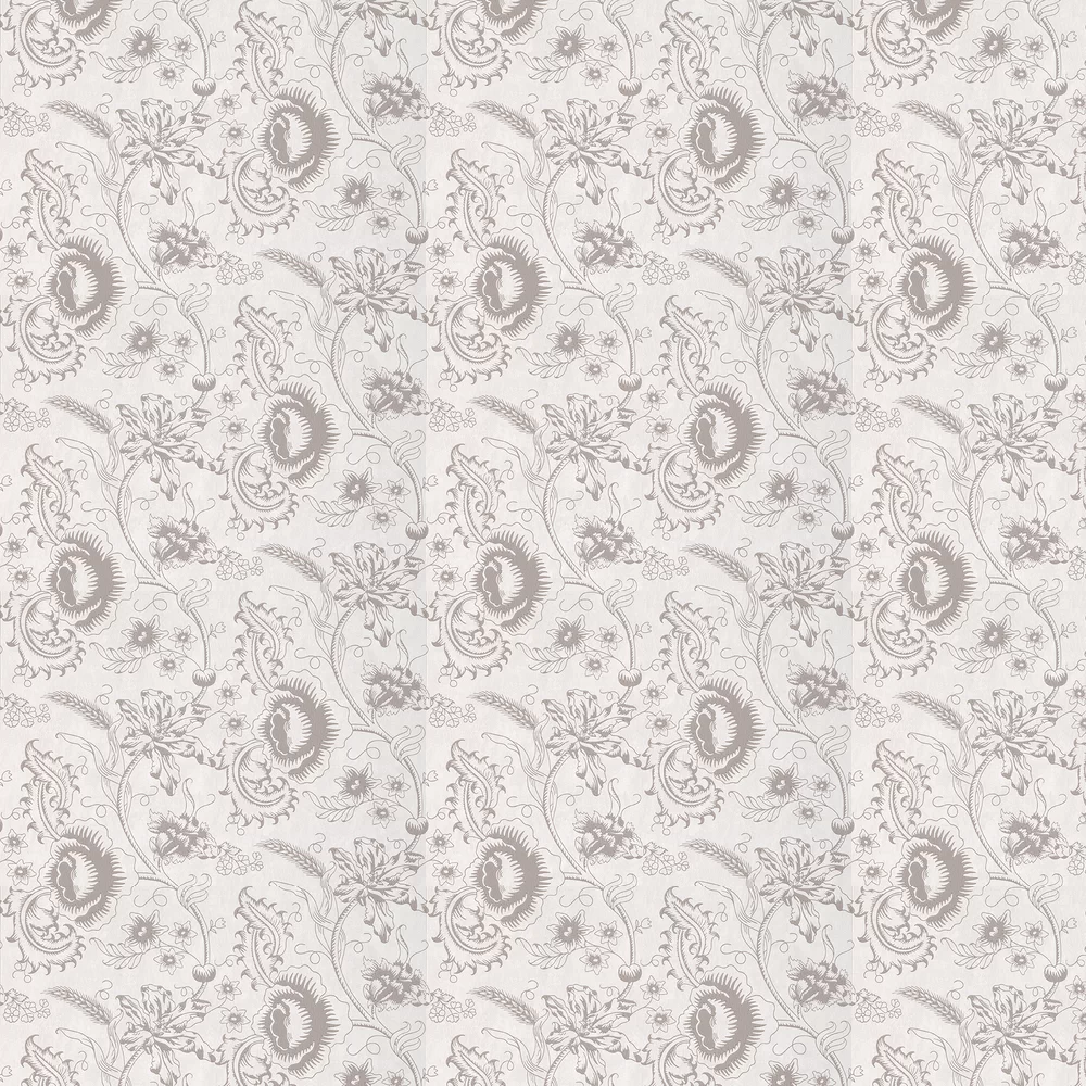 0291WODOLPH - Woodblock Mono Wallpaper - Dolphin - Little Greene