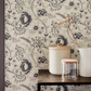 0291WOKNIGH - Woodblock Mono Wallpaper - Knightsbridge - Little Greene