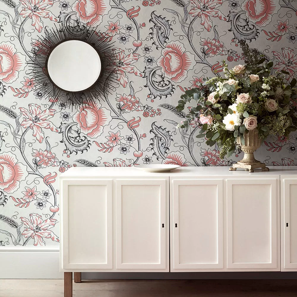0291WOUNION - Woodblock Trail Wallpaper - Union - Little Greene