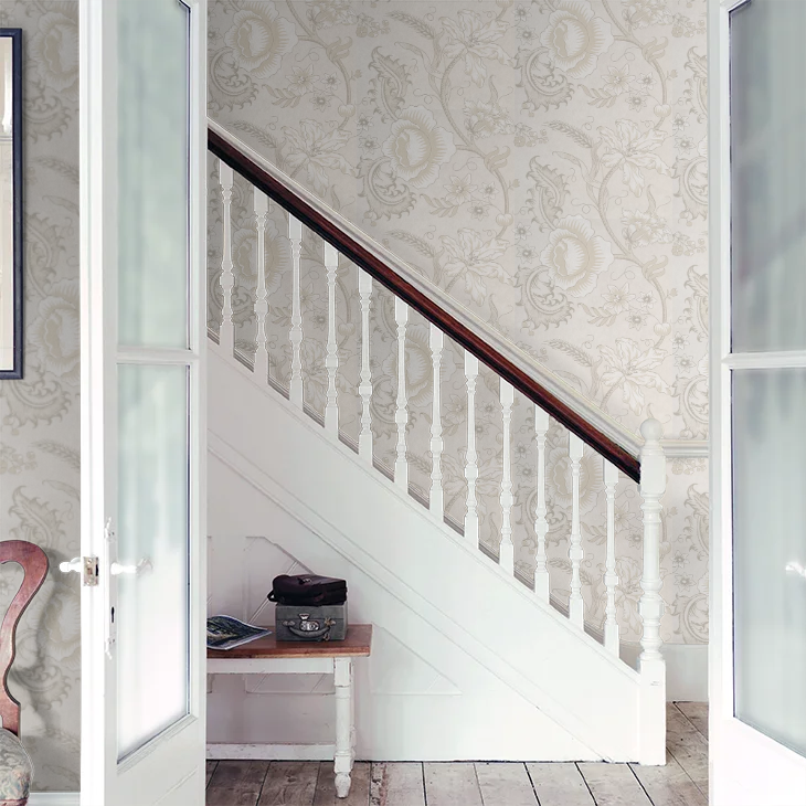 0291WOWASHZ - Woodblock Trail Wallpaper - Wash - Little Greene