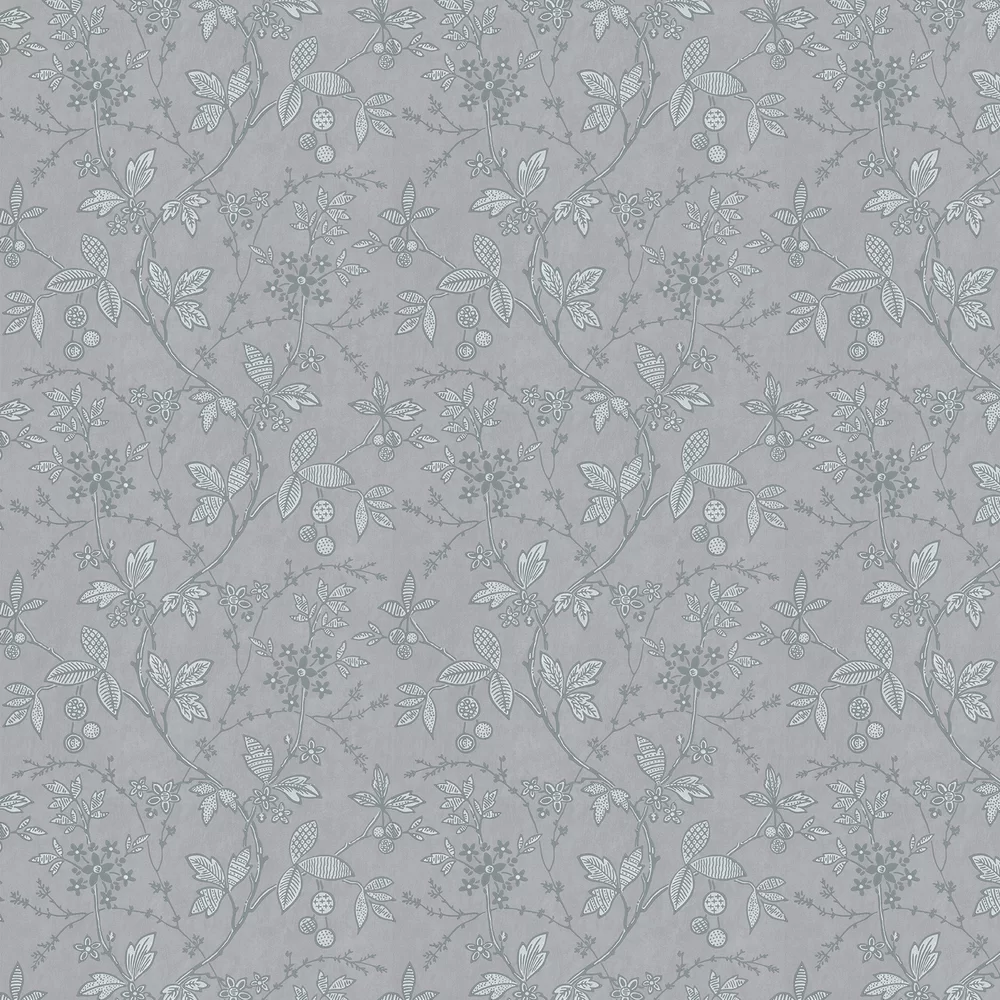 0291WRLEADZ - Wrest Trail Wallpaper - Lead - Little Greene