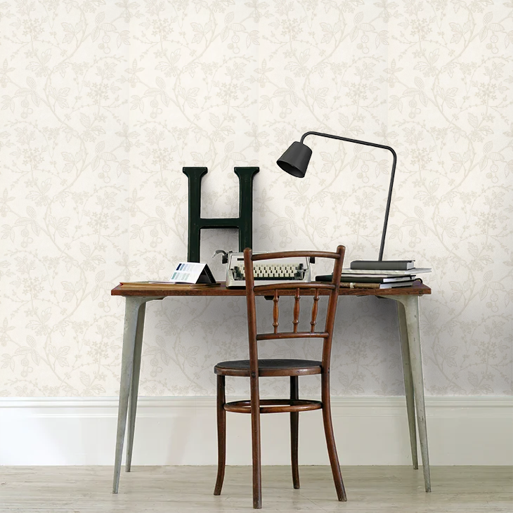 0291WRLIMEZ - Wrest Trail Wallpaper - Lime Plaster - Little Greene