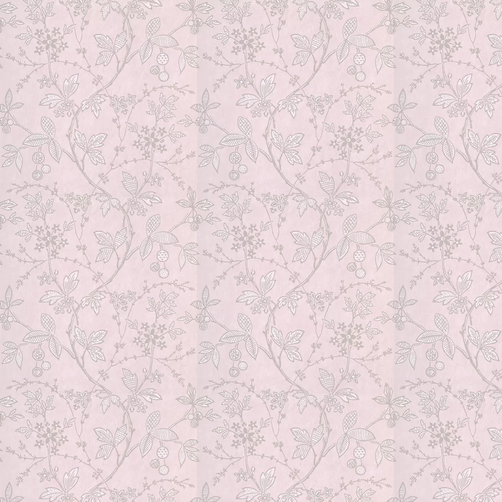 0291WRPINKZ - Wrest Trail Wallpaper - Pink Plaster - Little Greene
