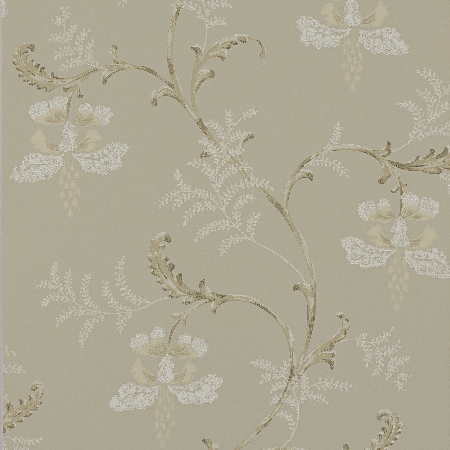 Bellflower Wallpaper - Silver - 07127/04