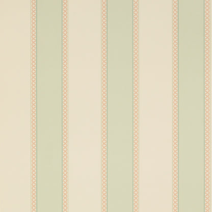Chartworth Stripe Wallpaper - Aqua/Pink - 07139/07