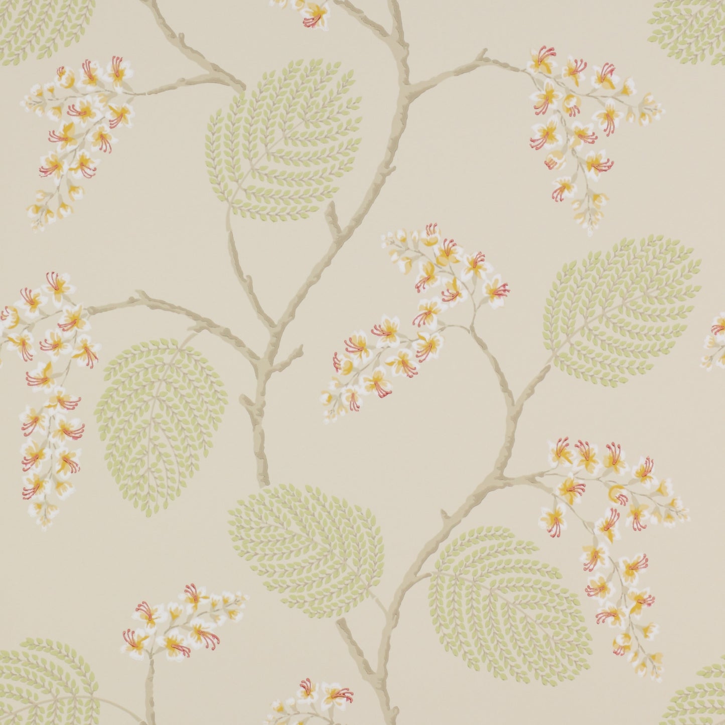 Atwood Wallpaper - Coral/Green - 07141/05