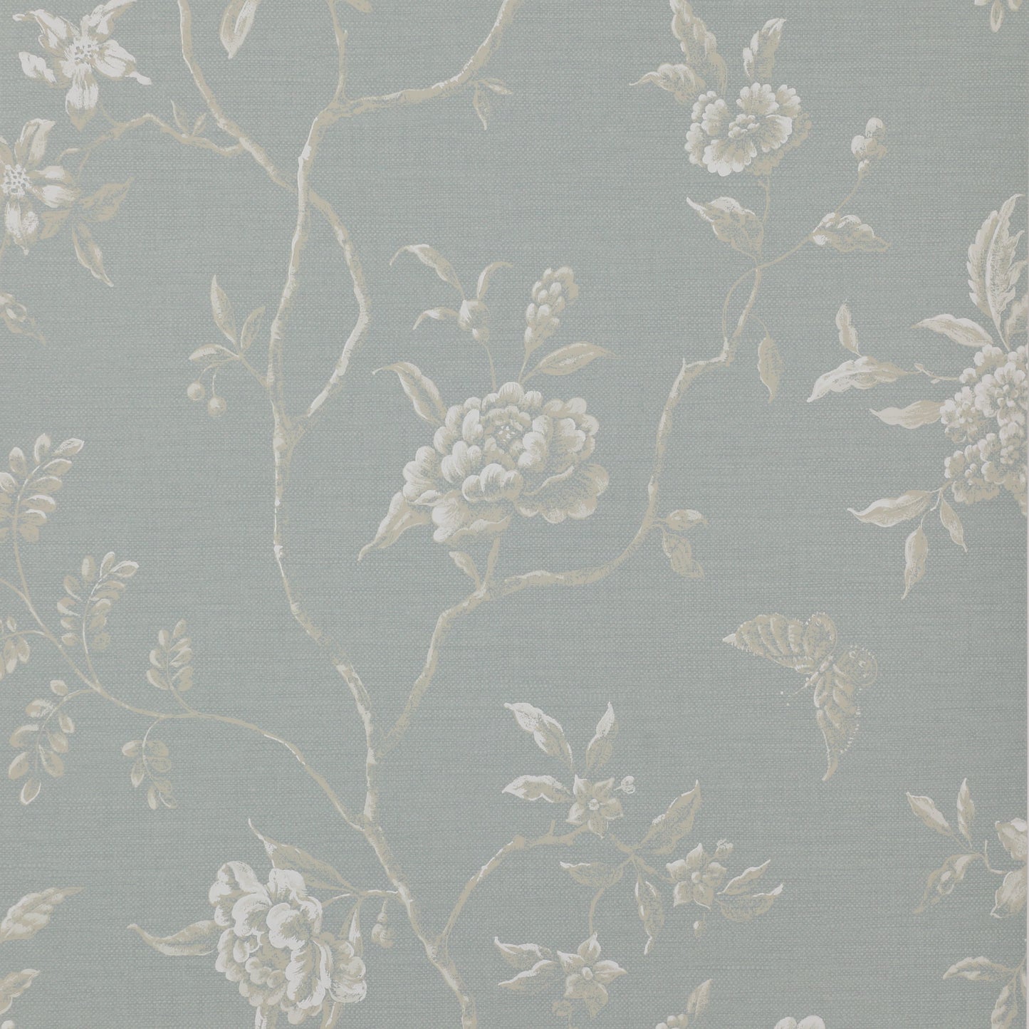 Swedish Tree Wallpaper - Old Blue - 07165/03