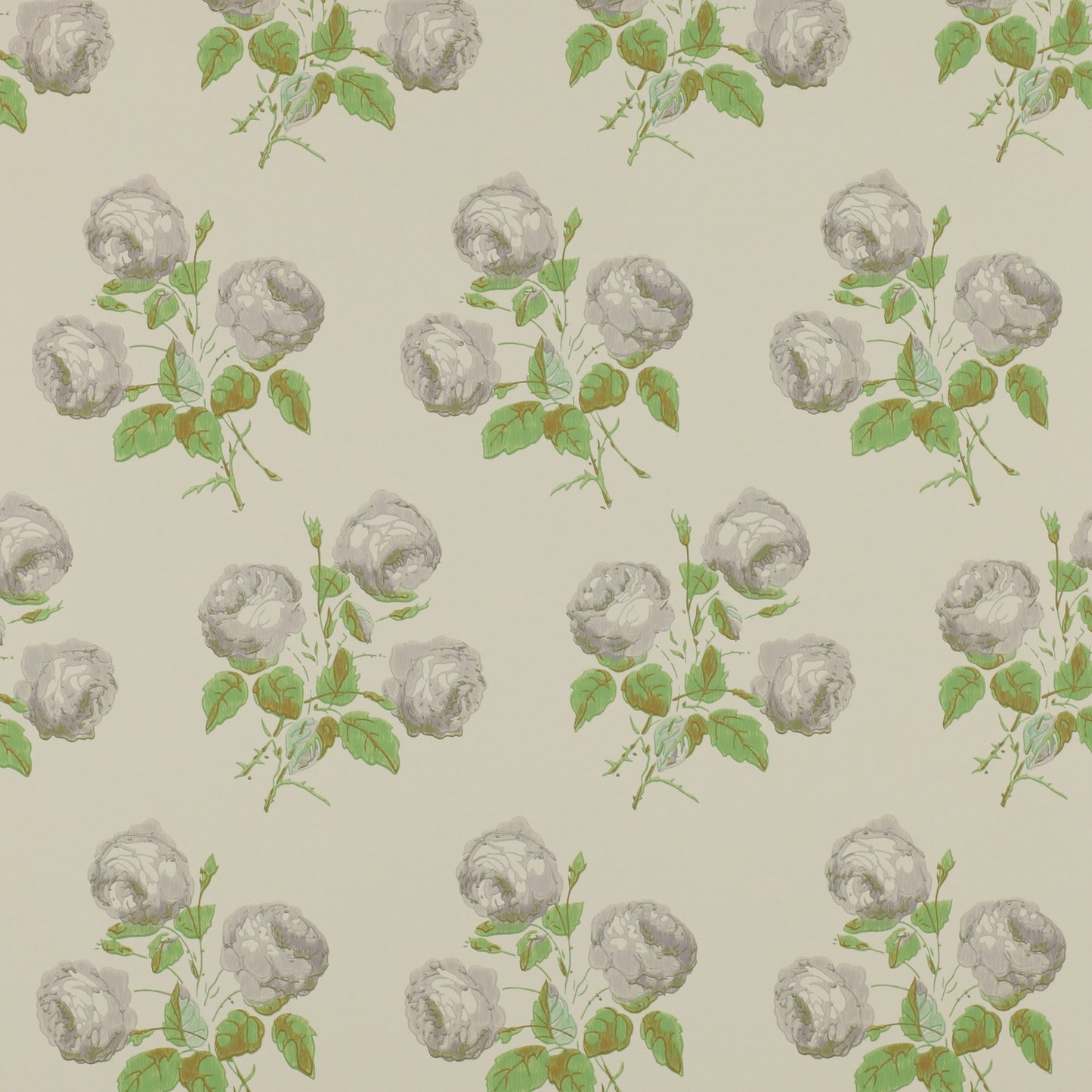 Bowood Wallpaper - Grey/Green - 07401/02