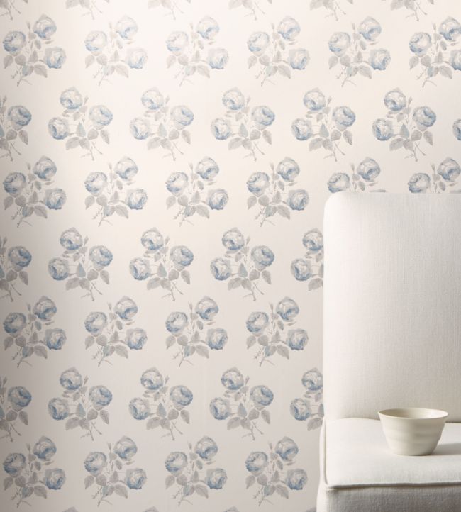 Bowood Wallpaper - Grey/Green - 07401/02