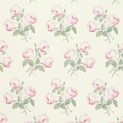 Bowood Wallpaper - Pink/Leaf - 07401/07