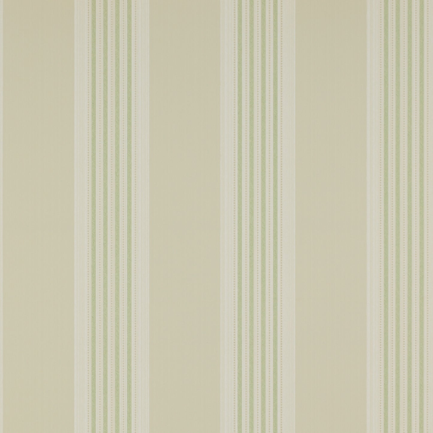 Tealby Stripe Wallpaper - Beige/Green - 07991/06