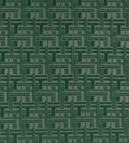 Tudor Columns Fabric - Green