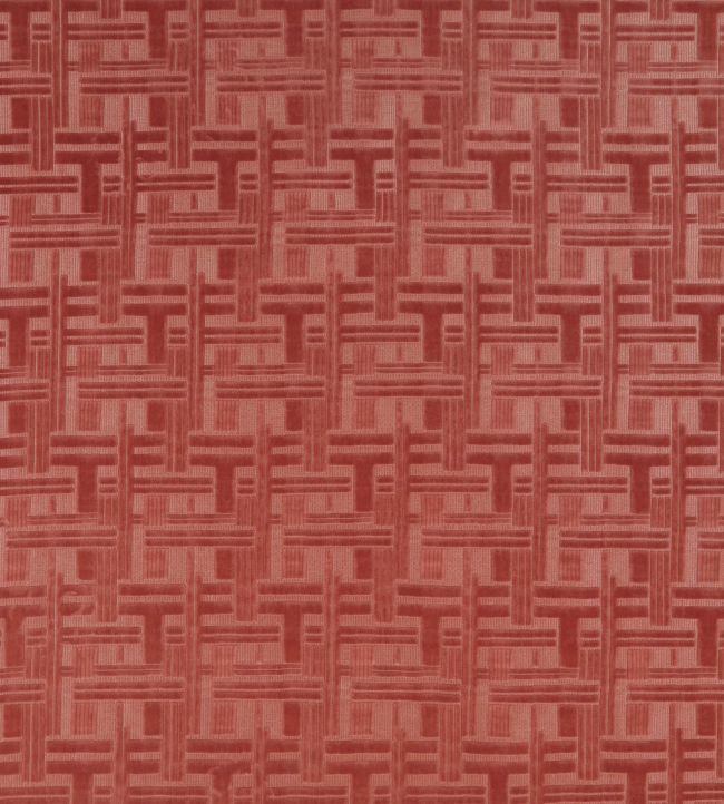 Tudor Columns Fabric - Pink
