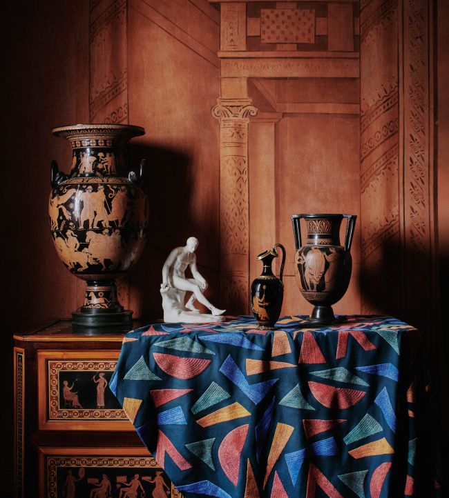 Explosion Room Fabric - Blue