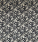 Zig Zag Velvet Fabric - Black