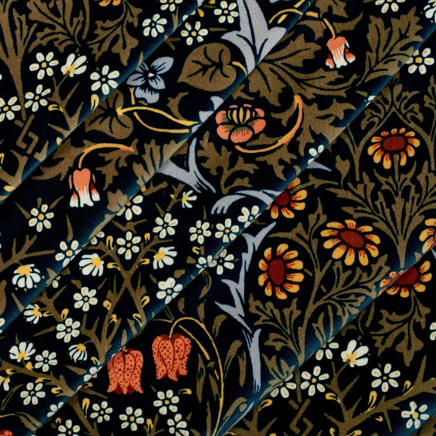 Blackthorn Velvet Fabric