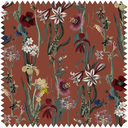 Flora Delanica Velvet Fabric