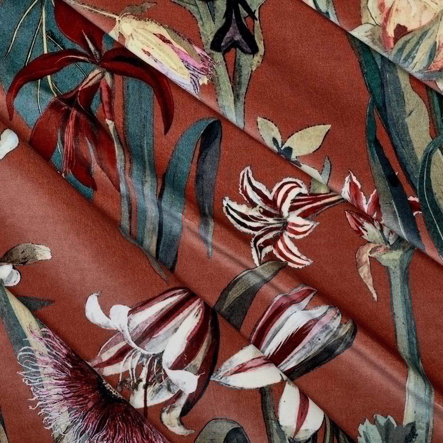 Flora Delanica Velvet Fabric