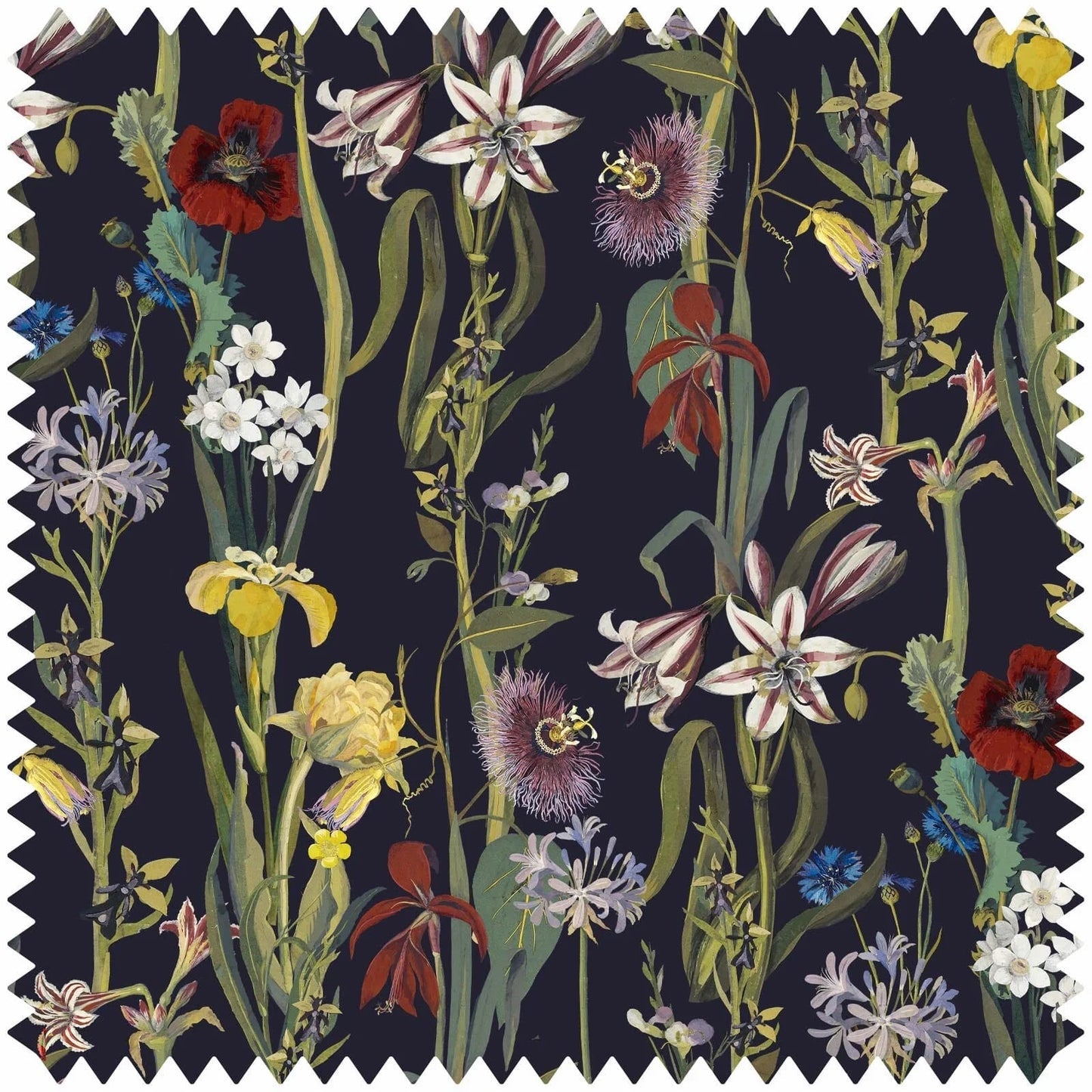 Flora Delanica Velvet Fabric