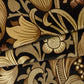 1-FA-GLM-VE-BLK-XXX-XXX - Golden Lily Magna Velvet Fabric - Black - House of Hackney