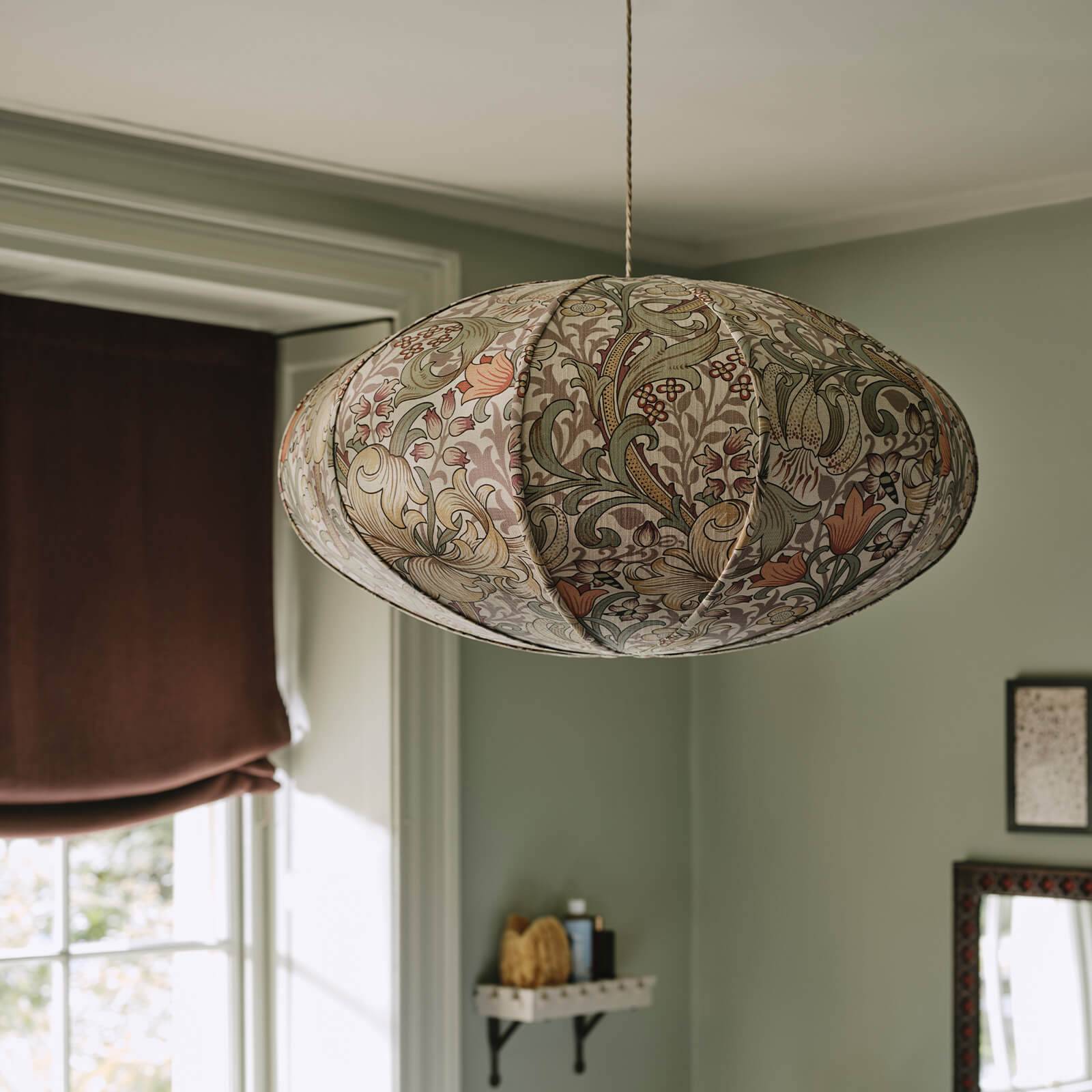 1-FA-GOL-CL-ECR-XXX-XXX - Golden Lily Cotton Linen Fabric - Cirrus - House of Hackney