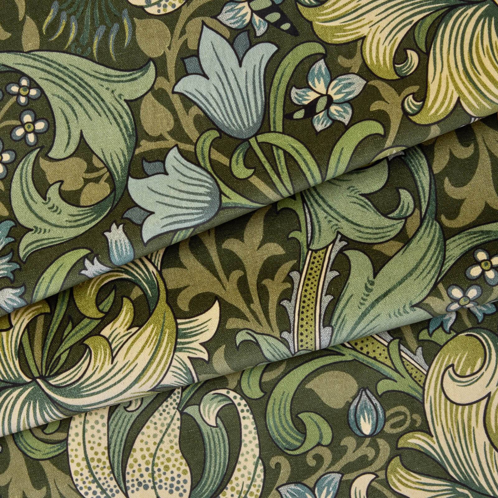 1-FA-GOL-VE-VER-XXX-XXX - Golden Lily Velvet Fabric - Verde - House of Hackney