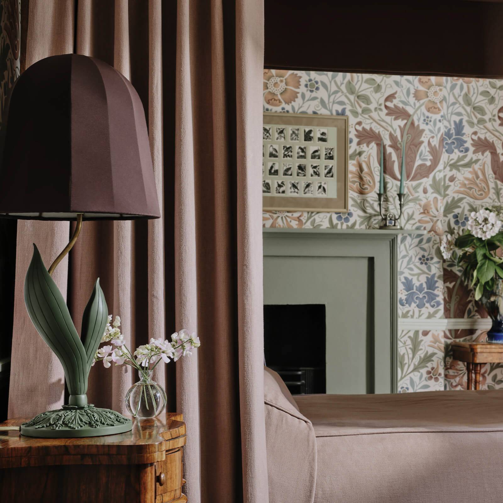 1-FA-HMP-HP-BRO-XXX-XXX - Heavenly Hemp Fabric - Anemone - House of Hackney