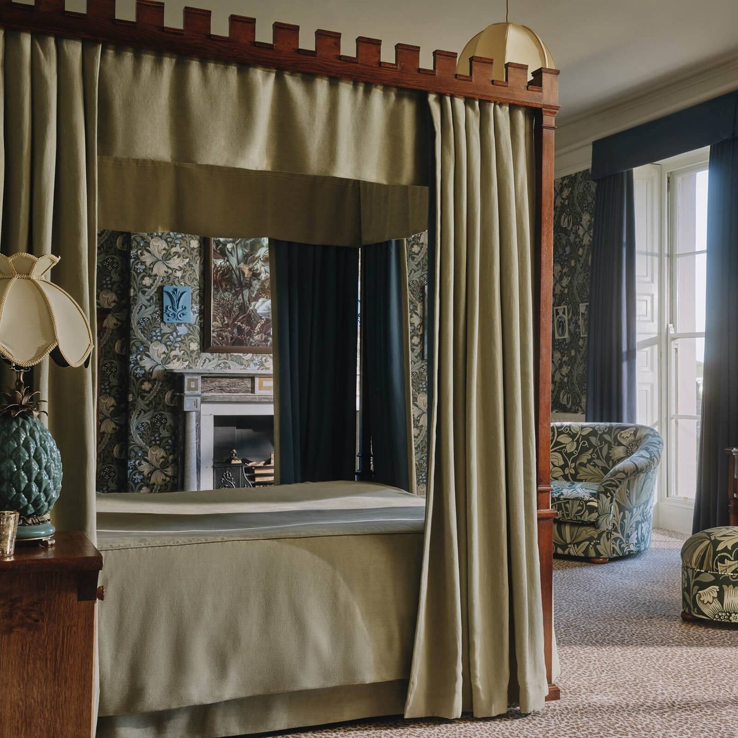 1-FA-HMP-HP-GRE-XXX-XXX - Heavenly Hemp Fabric - Apple - House of Hackney