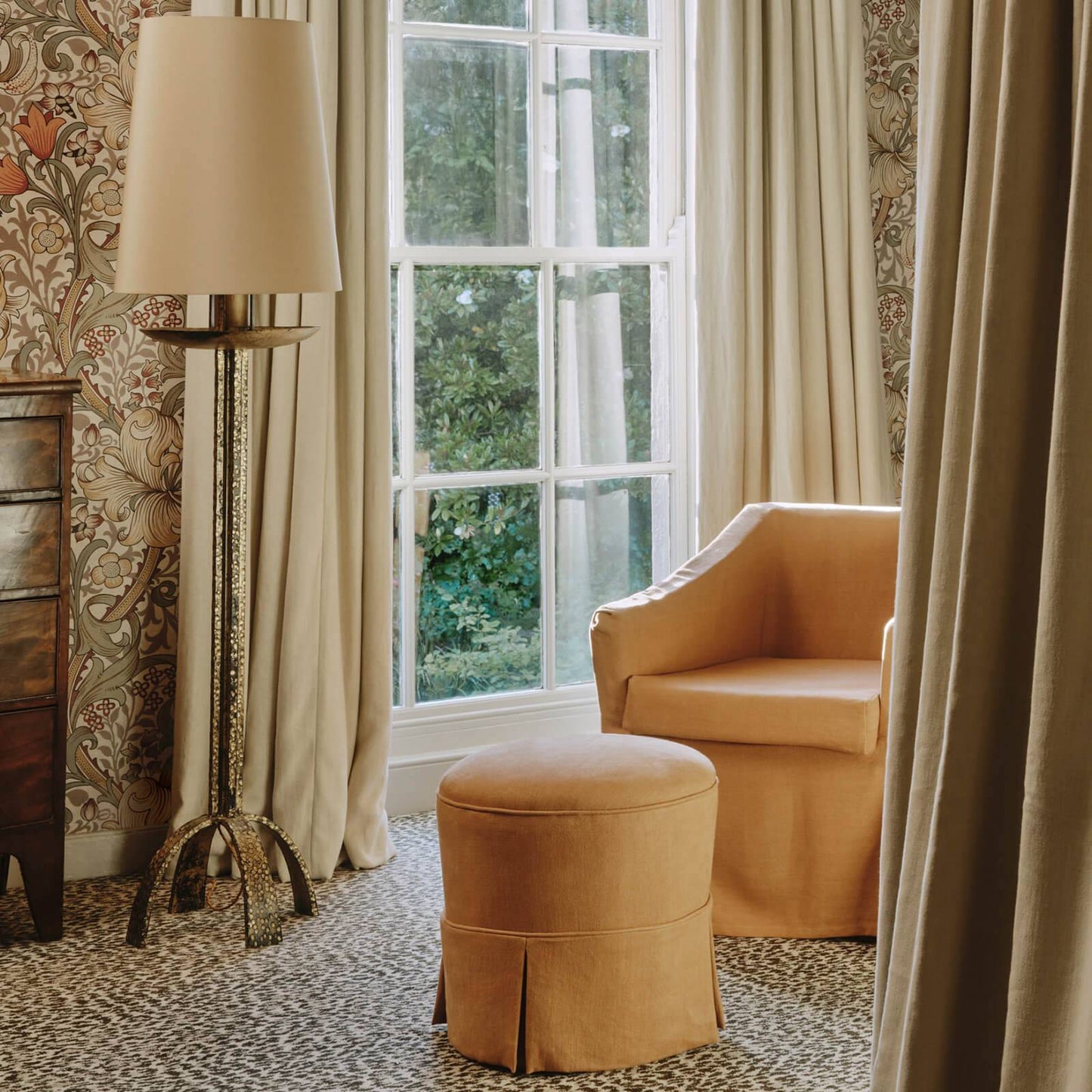 1-FA-HMP-HP-ORA-XXX-XXX - Heavenly Hemp Fabric - Amber - House of Hackney