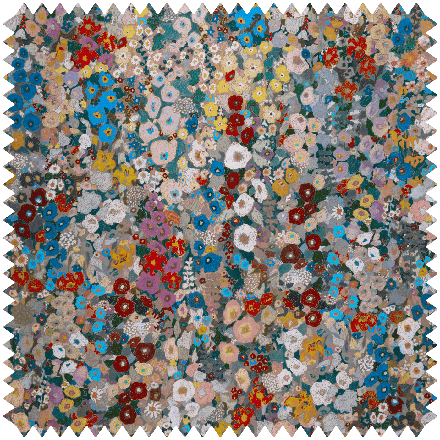 Hollyhocks Recycled Performance Fabric