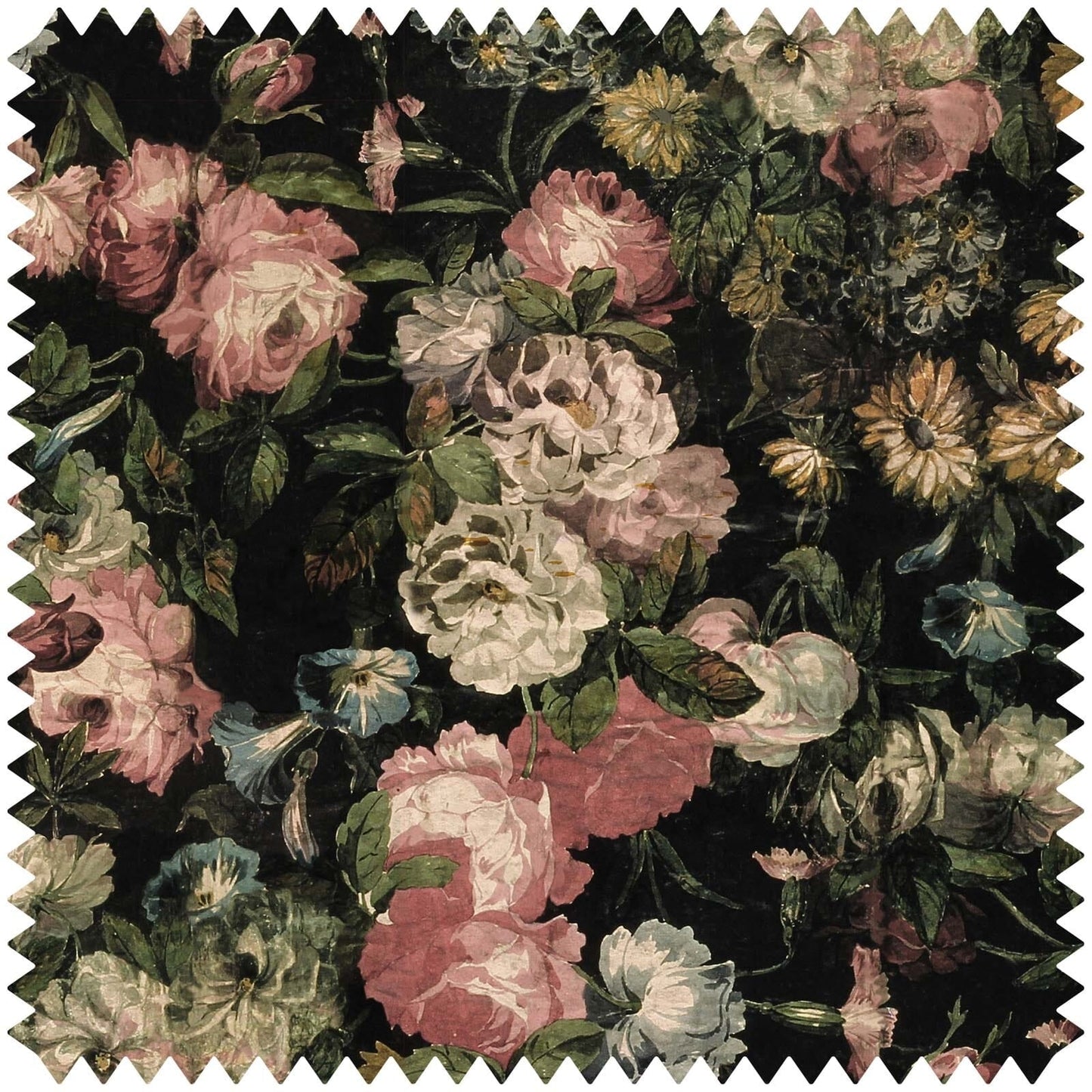 Midnight Garden Velvet Fabric