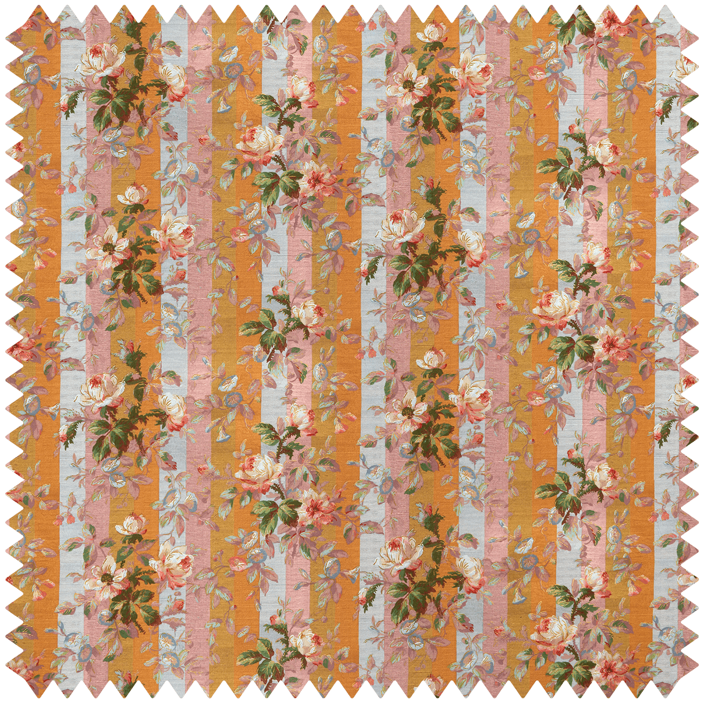 Rainbow Rose Recycled Performance Stripe Fabric