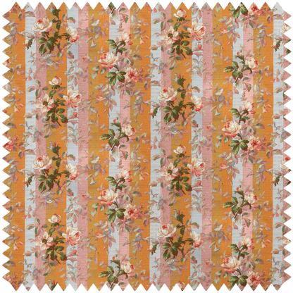 Rainbow Rose Recycled Performance Stripe Fabric