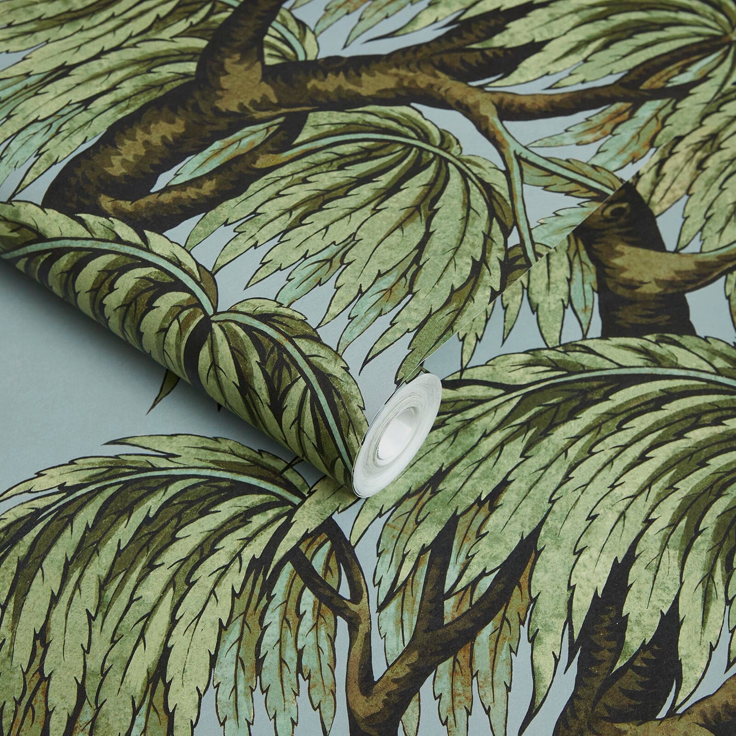 Babylon Wallpaper - Dove / Willow - 1-WA-BAB-DI-D&W-XXX