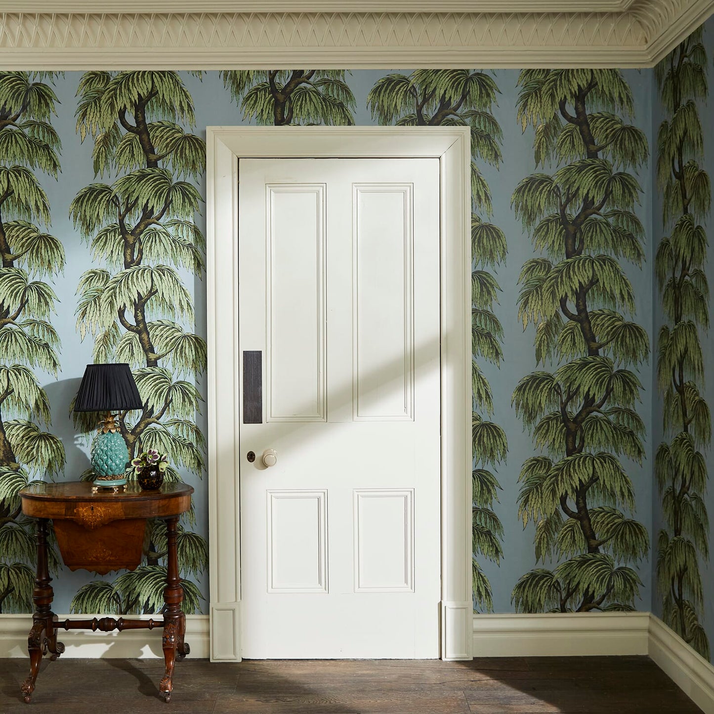 Babylon Wallpaper - Dove / Willow - 1-WA-BAB-DI-D&W-XXX