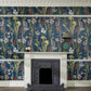 Flora Delanica Wallpaper - Midnight - 1-WA-DEL-DI-MID-XXX