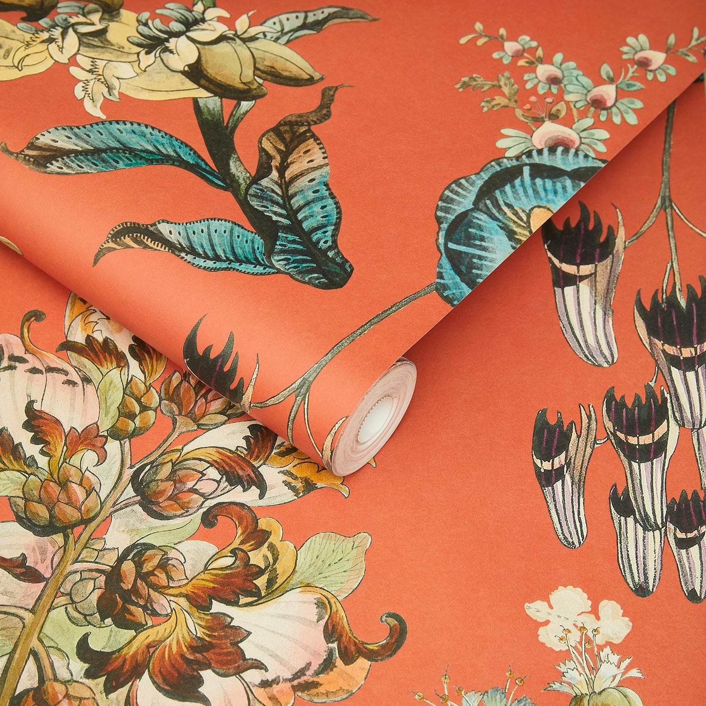 Flora Fantasia Wallpaper - Amber - 1-WA-FLF-DI-AMB-XXX