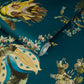 Flora Fantasia Wallpaper - Cerulean - 1-WA-FLF-DI-CER-XXX