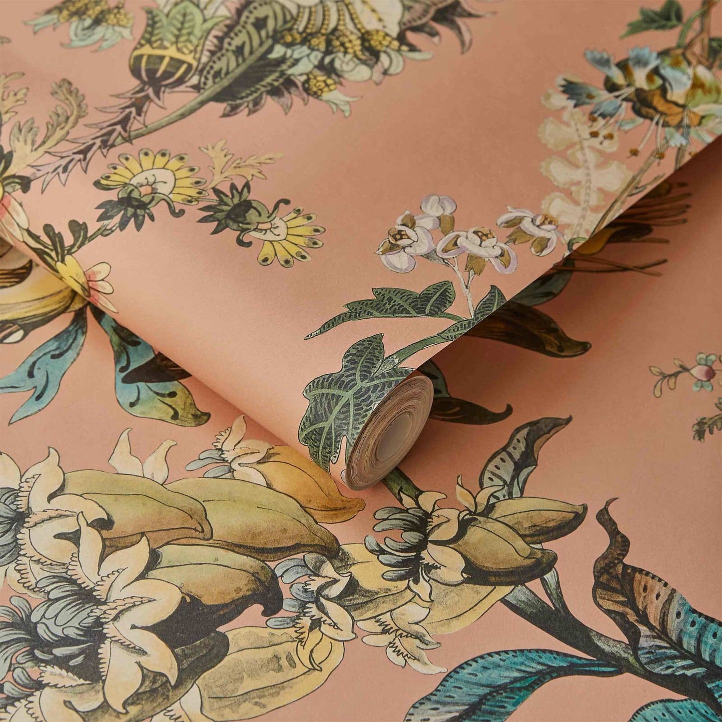 Flora Fantasia Wallpaper - Bisque-Pink - 1-WA-FLF-DI-PNK-XXX