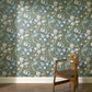 1-WA-GOL-DI-VER-XXX - Golden Lily Wallpaper - Verde - House of Hackney