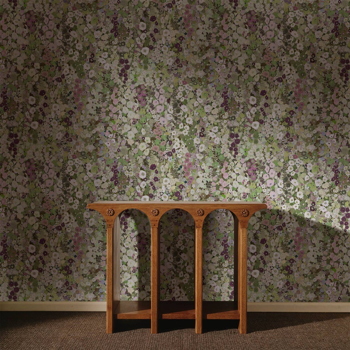 Hollyhocks Wallpaper