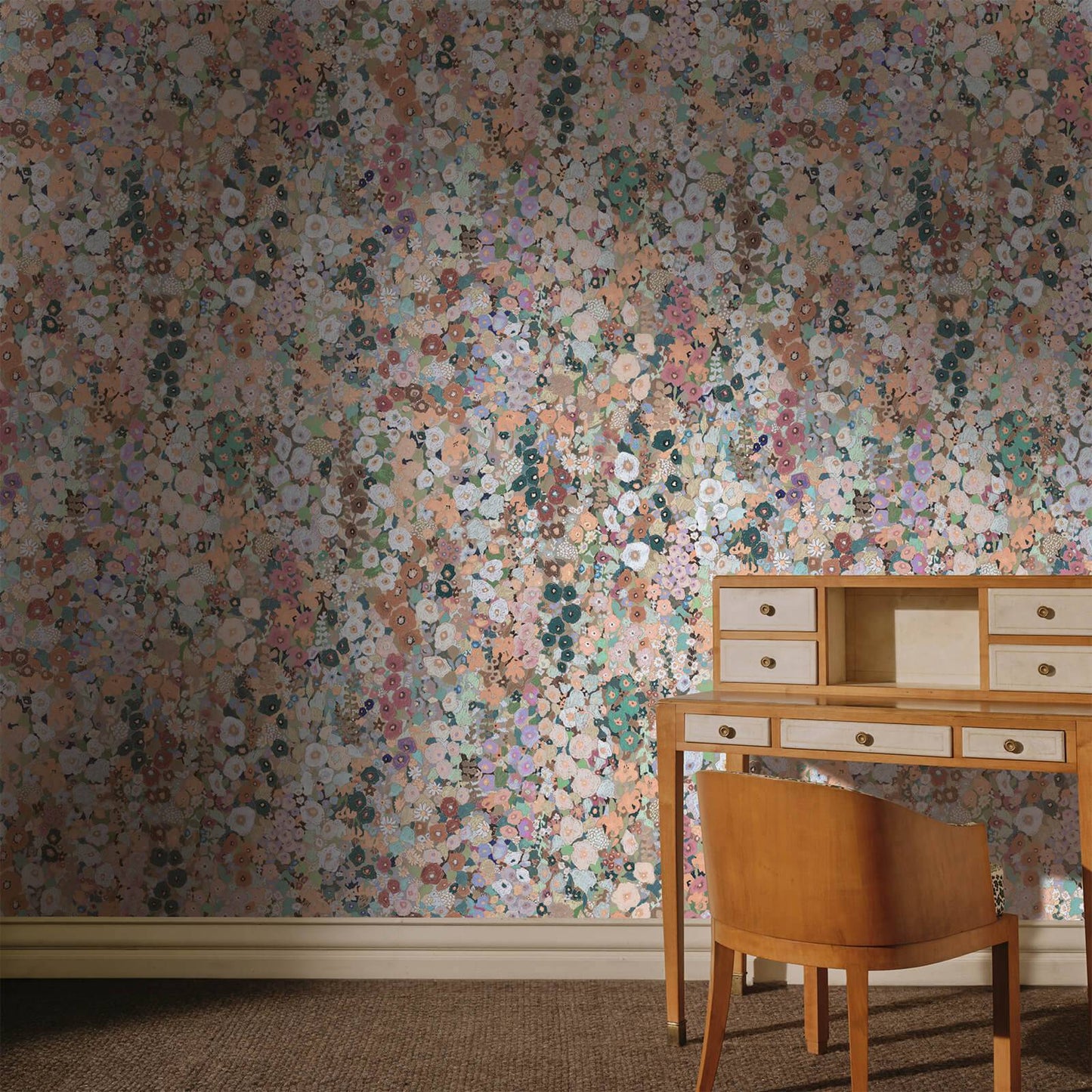 Hollyhocks Wallpaper