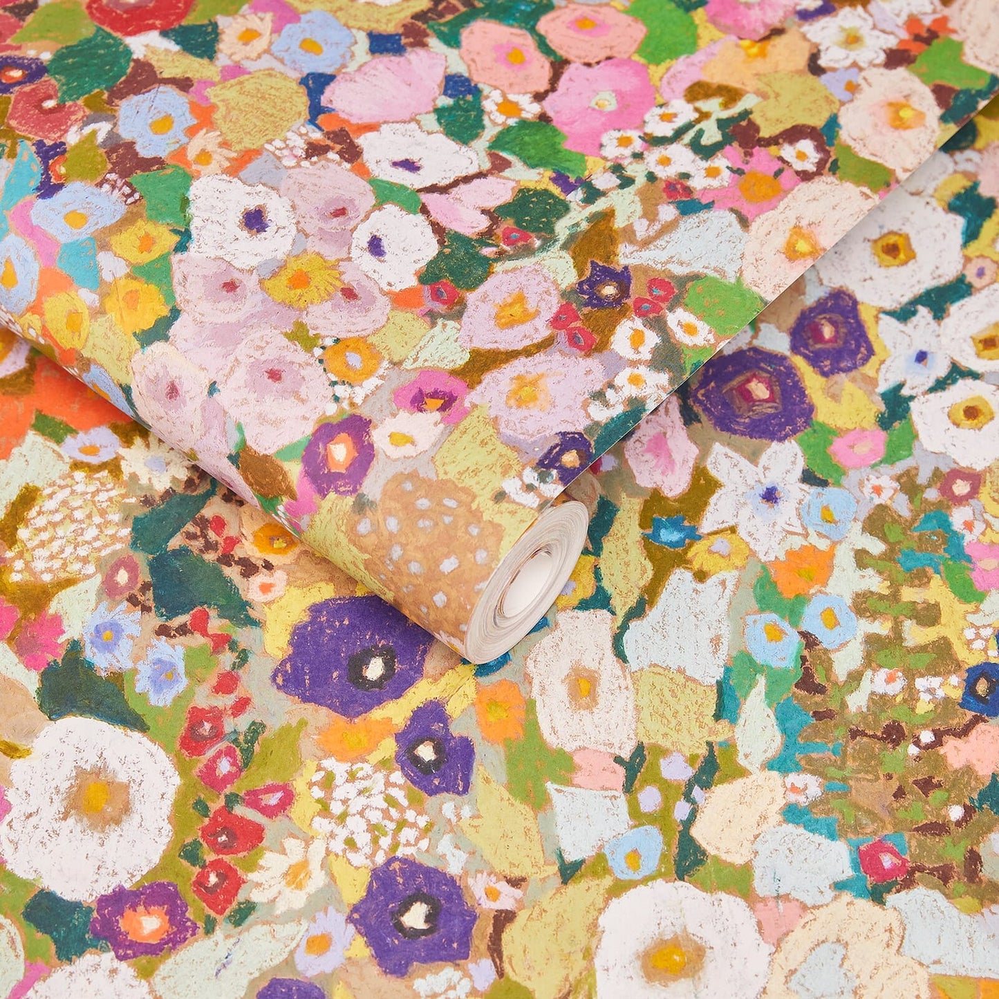 Hollyhocks Wallpaper