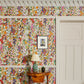 Hollyhocks Wallpaper - Spring - 1-WA-HOL-DI-SPR-XXX