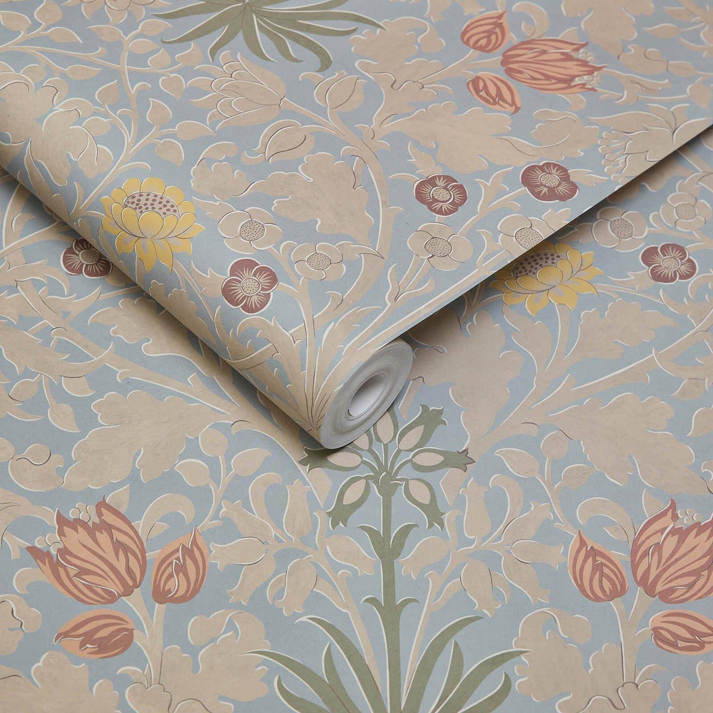 1-WA-HYA-DI-BYZ-XXX - Hyacinth Novellus Wallpaper - Byzantine Blue - House of Hackney