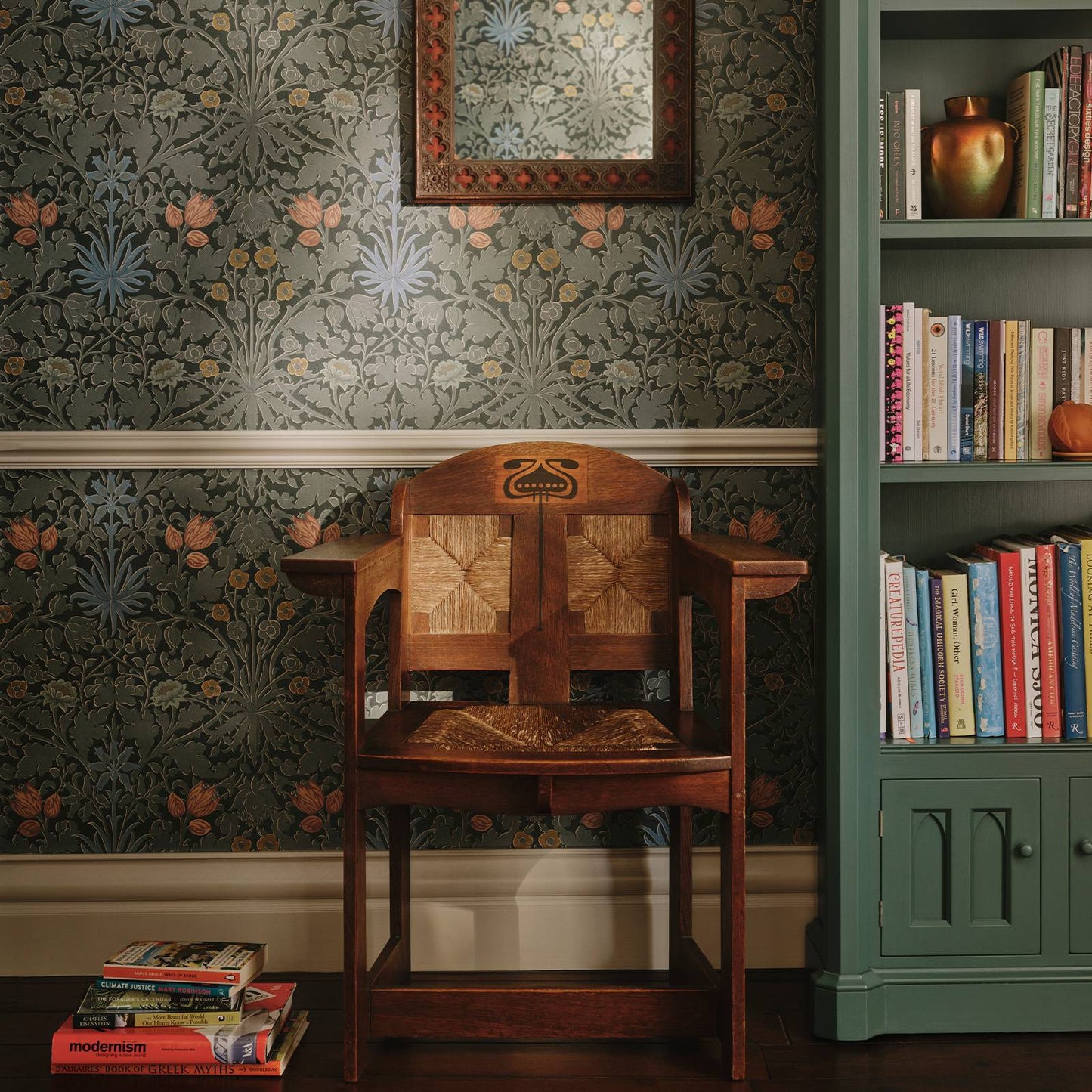 1-WA-HYA-DI-EUP-XXX - Hyacinth Novellus Wallpaper - Euphorbia - House of Hackney