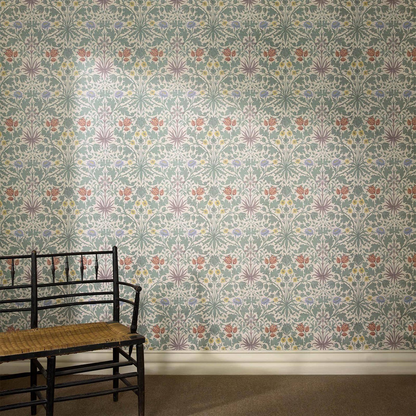 1-WA-HYA-DI-PHL-XXX - Hyacinth Novellus Wallpaper - Phlox - House of Hackney